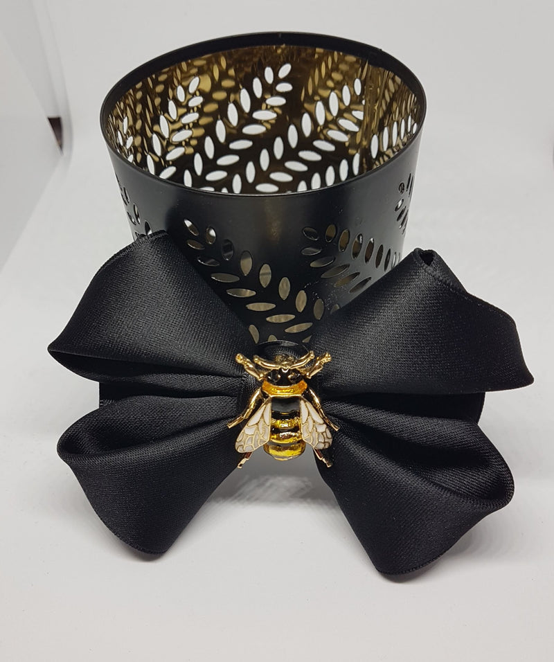 Missaji Black Bow Bee style Design Fashion Brooch