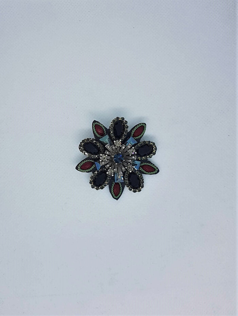 Missaji Felt Back Diamante Brooch