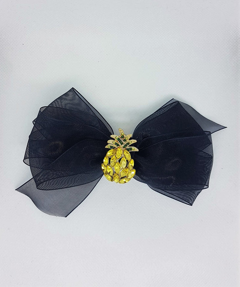 Missaji pineapple fabric brooch