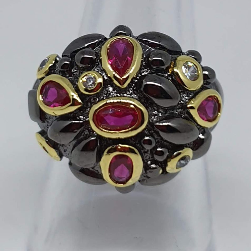 Missaji rubies stones ladies fashion ring