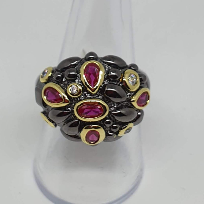 Missaji rubies stones ladies fashion ring