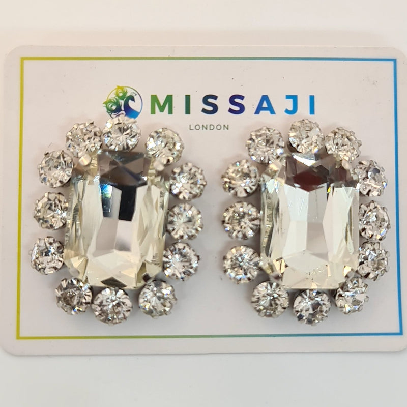 Missaji Silver Stud Earrings