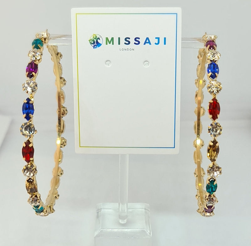 Missaji Ultimate Diamante Hoops