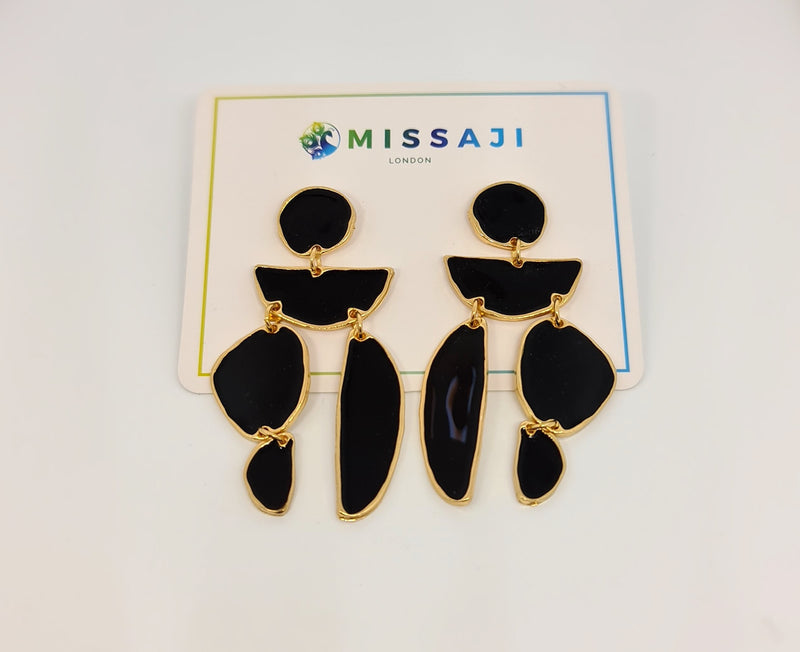 Missaji asymmetric shaped Fashion Stud Earring