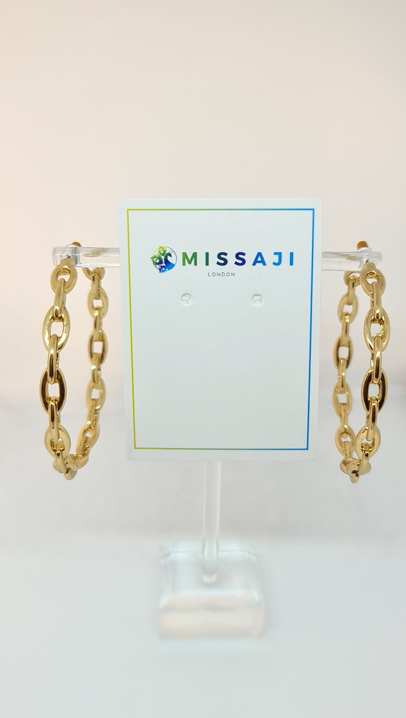 Missaji Round Hoop gold Earring