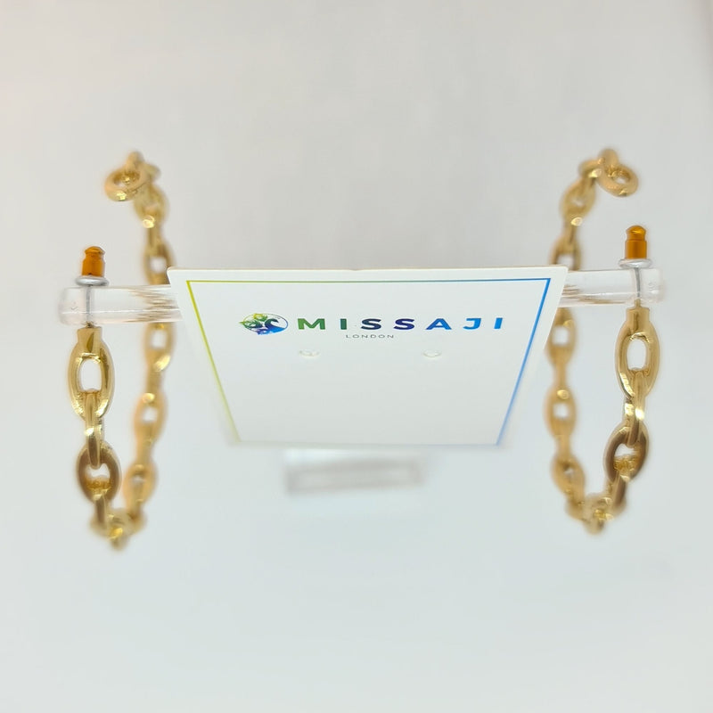 Missaji Round Hoop gold Earring