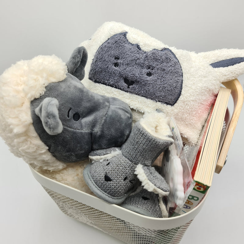 Missaji Baby Sheep Cuddly New Infant gift Basket