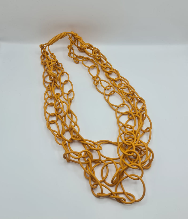 Missaji New Rubber Woven Fashion Necklace