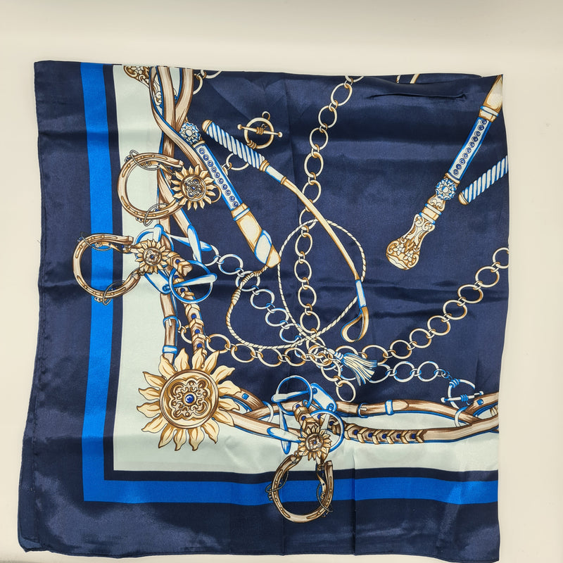 Missaji Blue Design Scarf