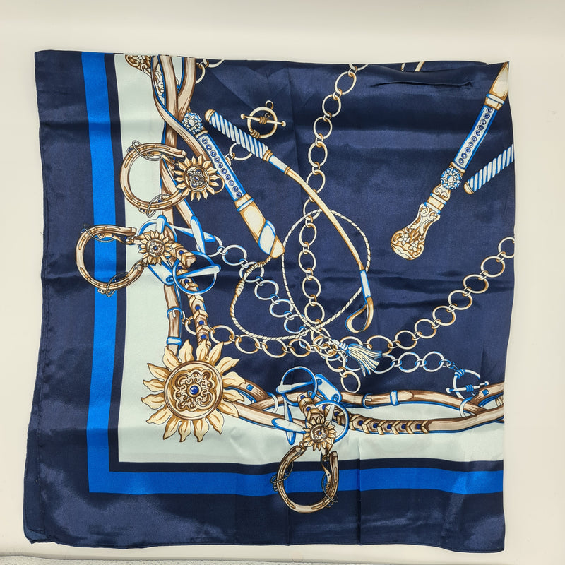 Missaji Blue Design Scarf