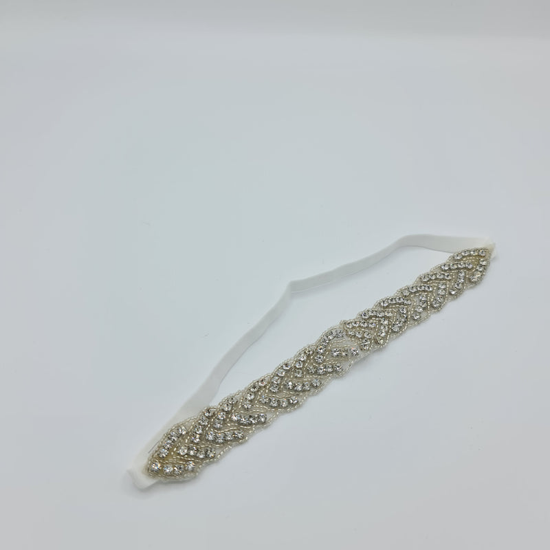 Missaji Elastic Diamante Bridal Head Band