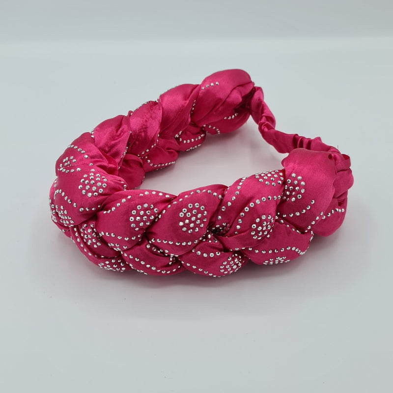 Braided Puffy Vibrant Colour Headbands