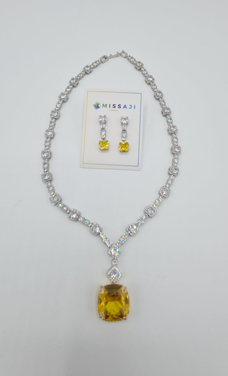 Missaji with Love Necklace and Earring Set