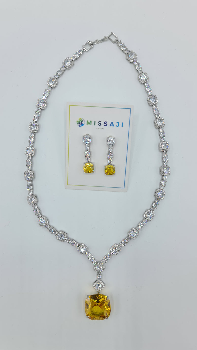 Missaji with Love Necklace and Earring Set