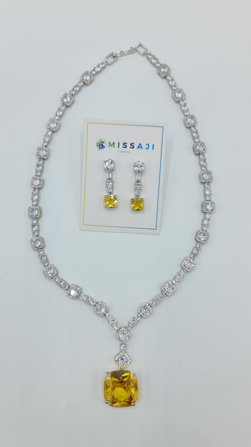 Missaji with Love Necklace and Earring Set