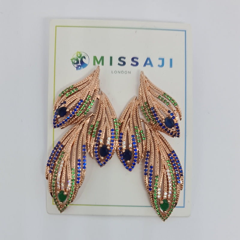 Missaji Leaf Fashion Earrings