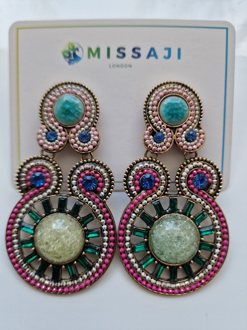 Multi large bibi earrings