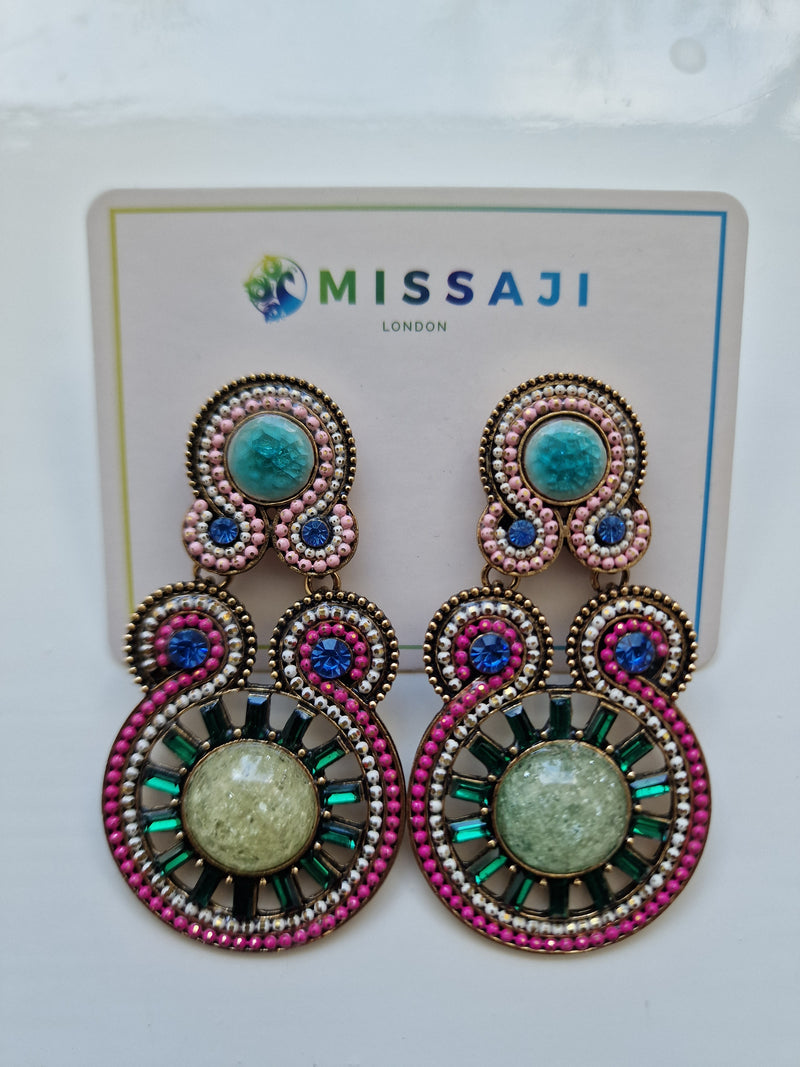 Multi large bibi earrings