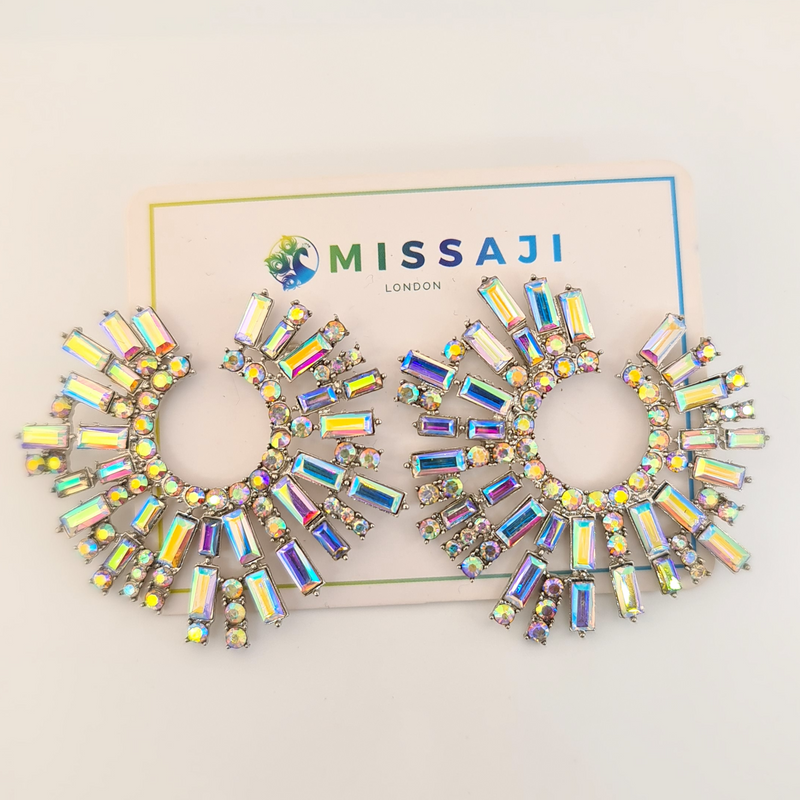 Missaji Dazzle circular Earrings