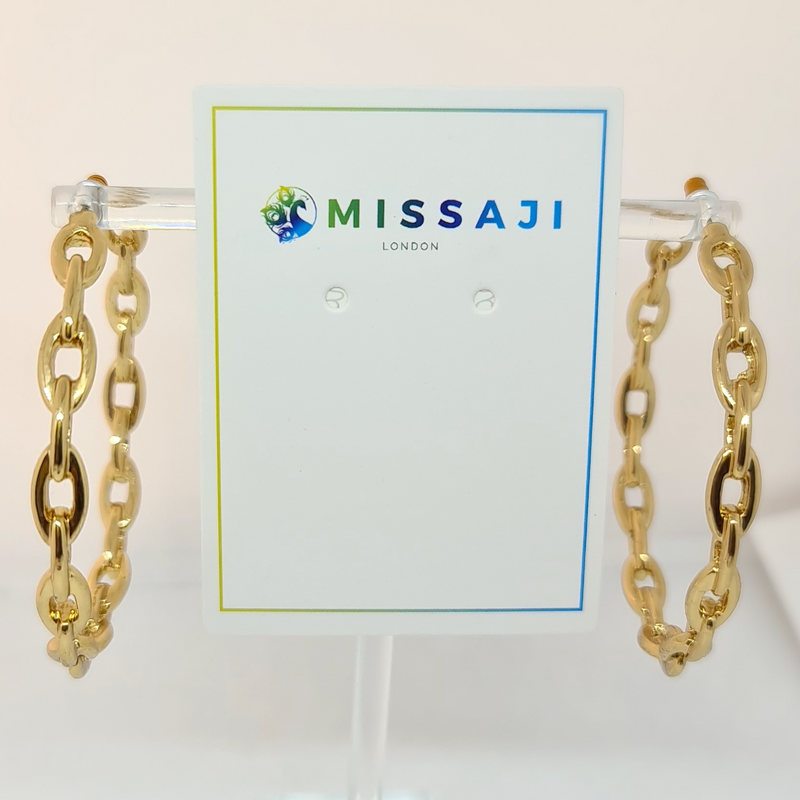 Missaji Round Hoop gold Earring