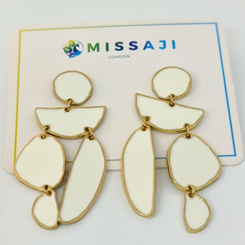 Missaji asymmetric shaped Fashion Stud Earring