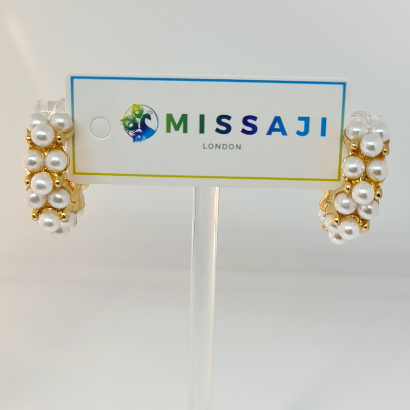 Missaji Small hoop Earrings for women Fashion