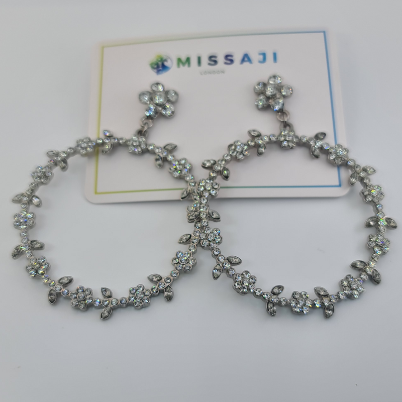 Missaji Round Bridal Earrings