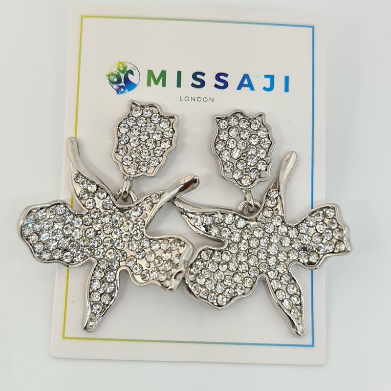 Missaji Leaf Design Fashion Bridal Earrings