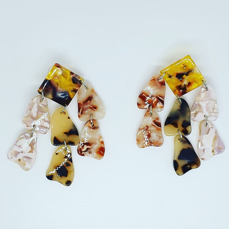 Missaji Animal Print Dangling earrings