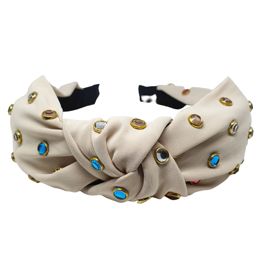 Missaji multicoloured studded women's hairband