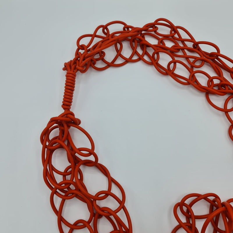 Missaji New Rubber Woven Fashion Necklace