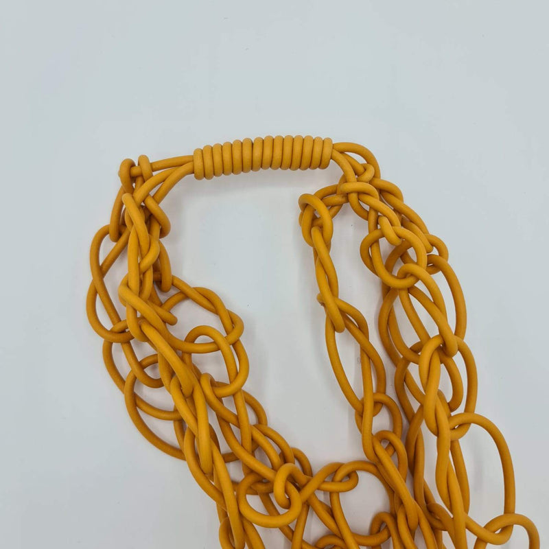 Missaji New Rubber Woven Fashion Necklace