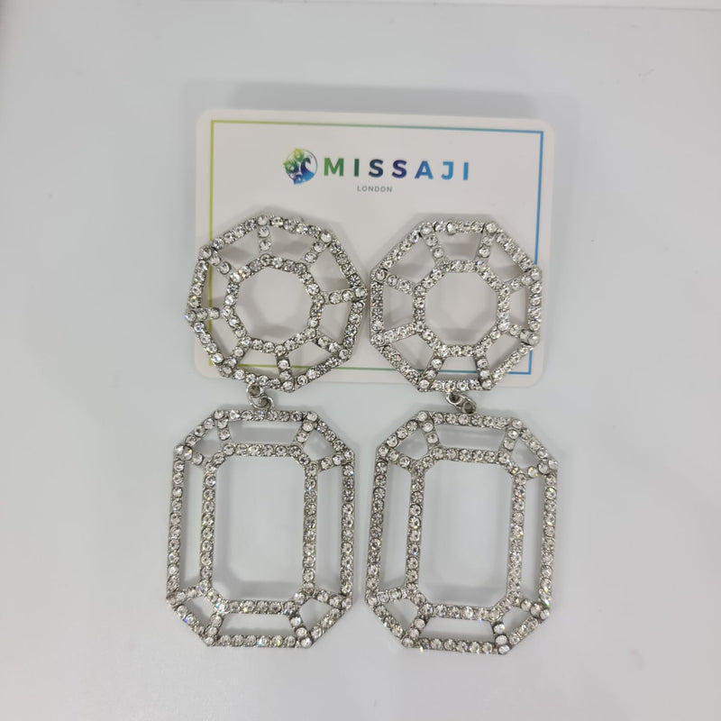 Missaji Large geometric shape Bridal Earring