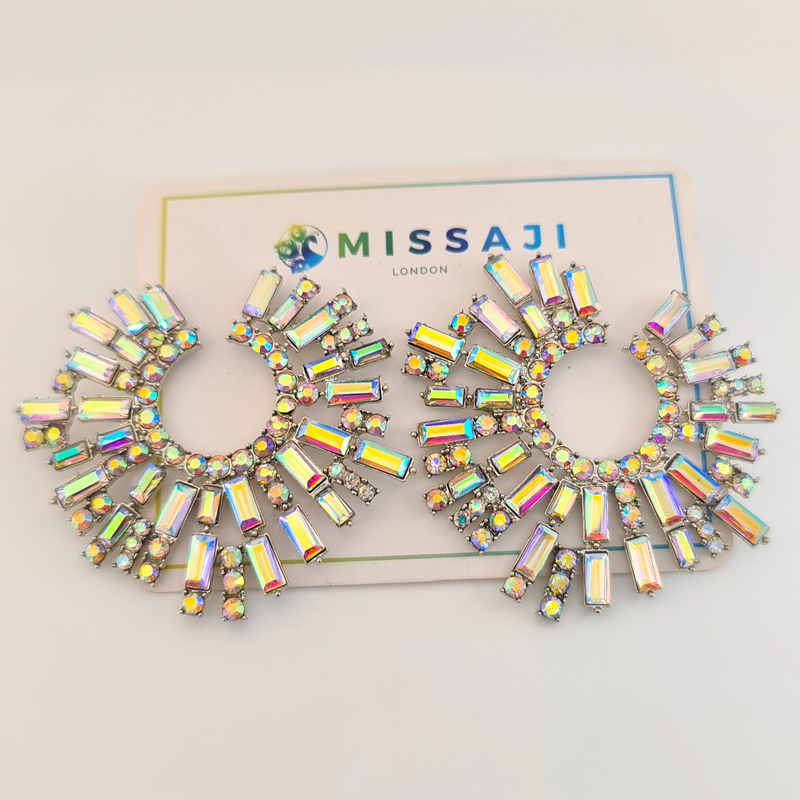 Missaji Dazzle circular Earrings